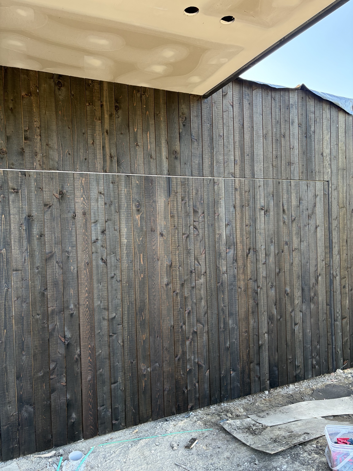 Concealed access panel detail