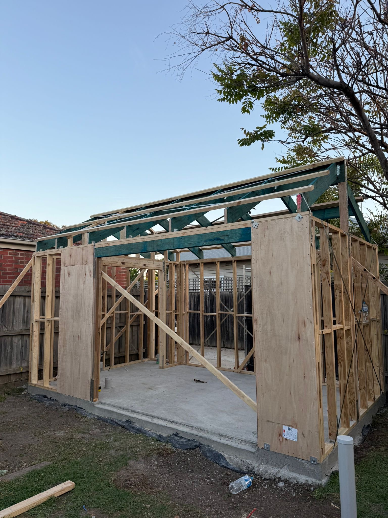 Timber frame stage